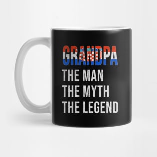 Grand Father Croatian Grandpa The Man The Myth The Legend - Gift for Croatian Dad With Roots From  Croatia Mug